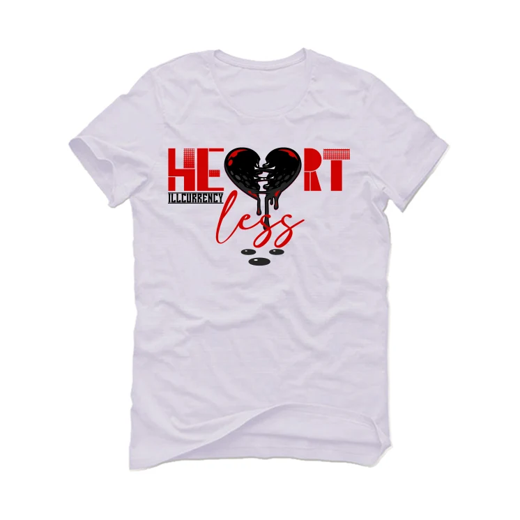 The Air Jordan 6 “Red Oreo” | ILLCURRENCY White T-Shirt (Heartless) - Image 2