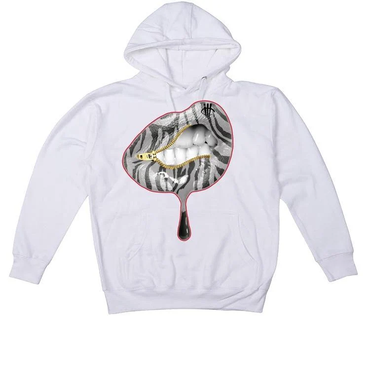 The Nike Air Foamposite Pro White/Black/Varsity Red White T-Shirt (lips unsealed) - Image 2