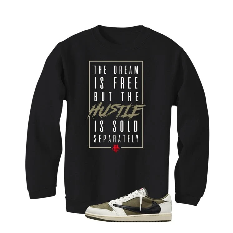 Travis Scott x Air Jordan 1 Low OG | illcurrency Black T-Shirt (THE DREAM IS FREE) - Image 4