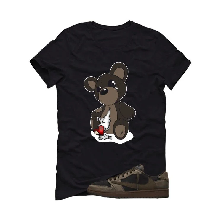 Travis Scott x Air Jordan 1 Low OG Velvet Brown Black T-Shirt (Teddy)| illcurrency - Image 2