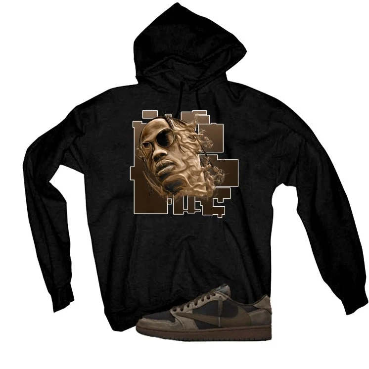 Travis Scott x Air Jordan 1 Low OG Velvet Brown Black T-Shirt (Trav Smoke)| illcurrency - Image 3