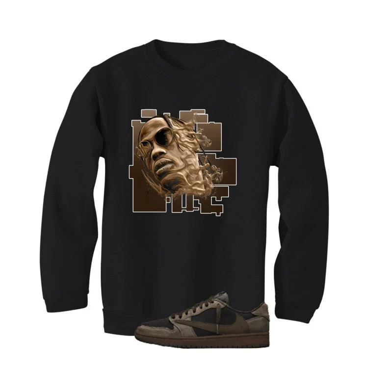 Travis Scott x Air Jordan 1 Low OG Velvet Brown Black T-Shirt (Trav Smoke)| illcurrency - Image 4