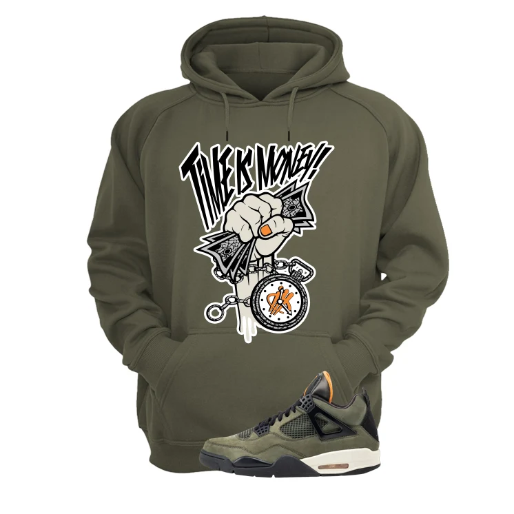 Undefeated x Air Jordan 4 Military Green T-Shirt (Time Is Money)| illcurrency - Image 3