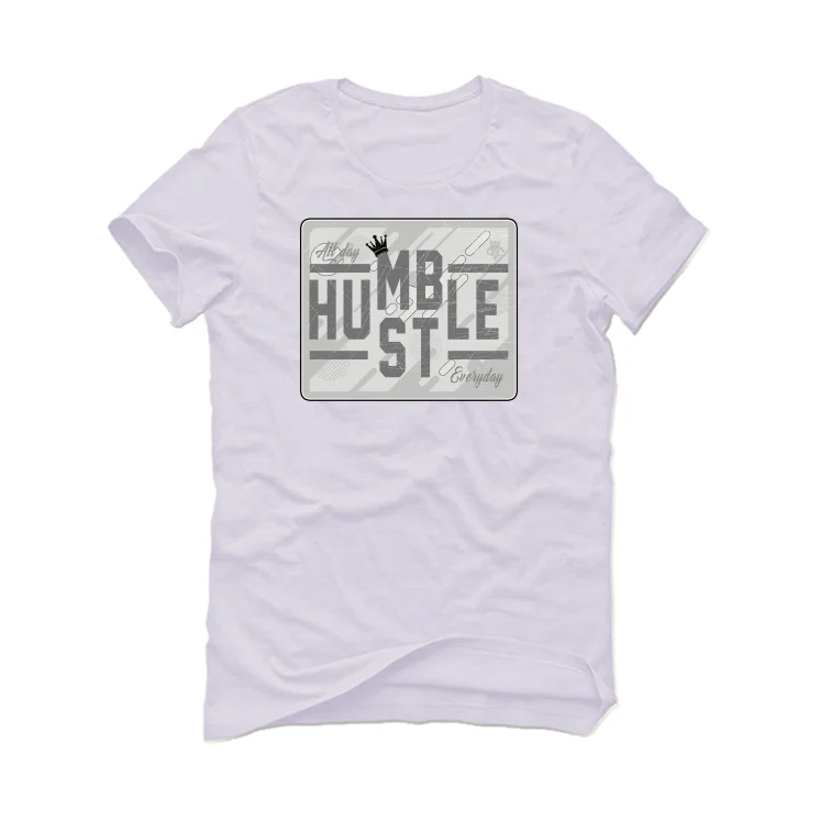 YEEZY BOOST 350 V2 (BONE) White T-Shirt (always hustle) - Image 2